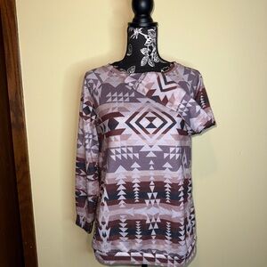 Geometric Patterned Women's Top